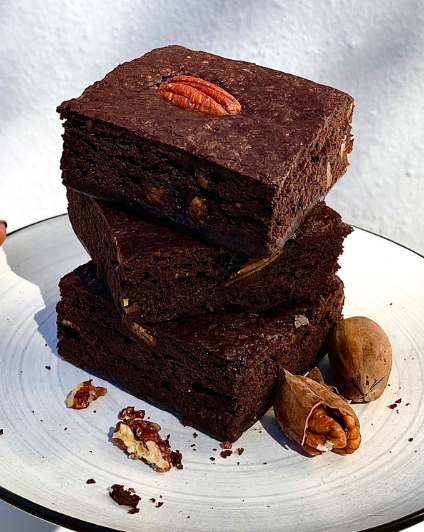 Pecan Brownie Slice