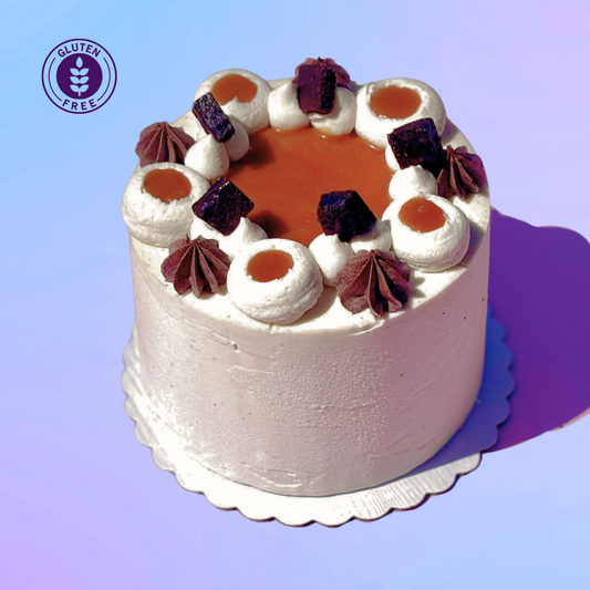 CARAMEL BROWNIE BABY BLISS CAKE (Gluten-Free)